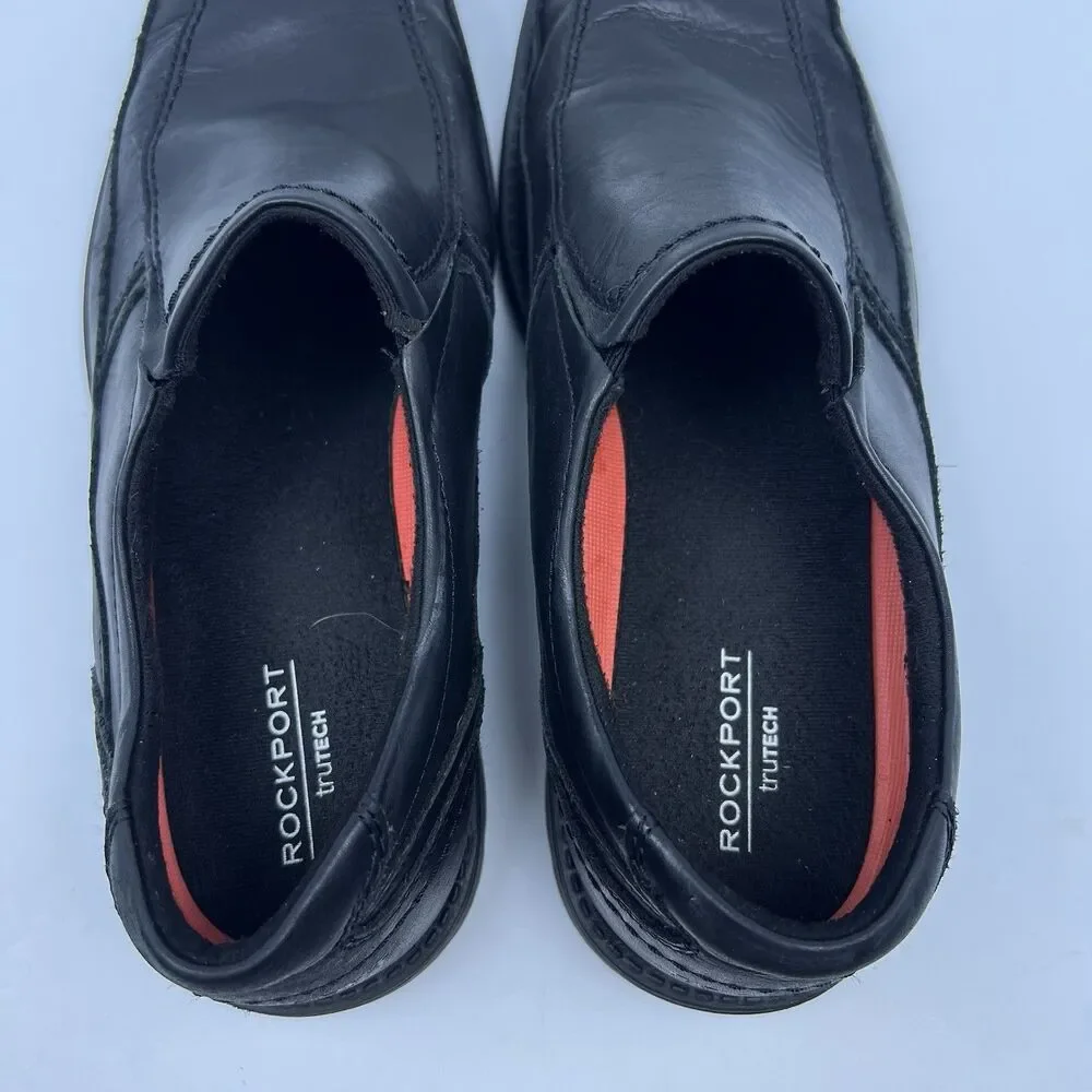 Rockport Style Leader 2 Bike Toe Slip-On Shoes Black A13019 Men's Size 10